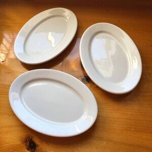 Vintage OJ Co. Syracuse China Restaurant Small Oval Plate Dish Serving Plate W